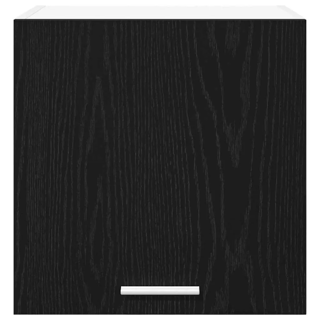Kitchen Hanging Cabinet 2 pcs Black Oak White Modern Storage Organiser