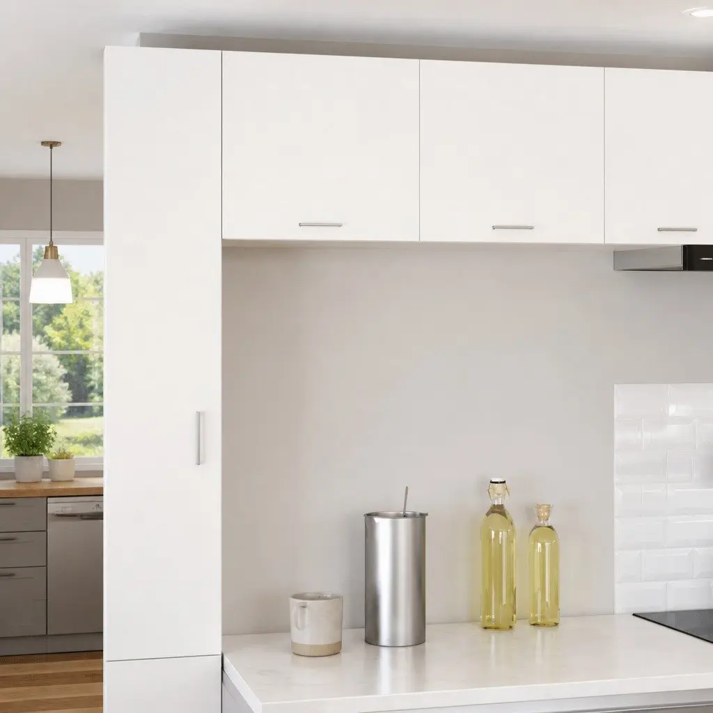 Hanging Kitchen Cabinet with Door White Engineered Wood 50 x 31 x 40 cm