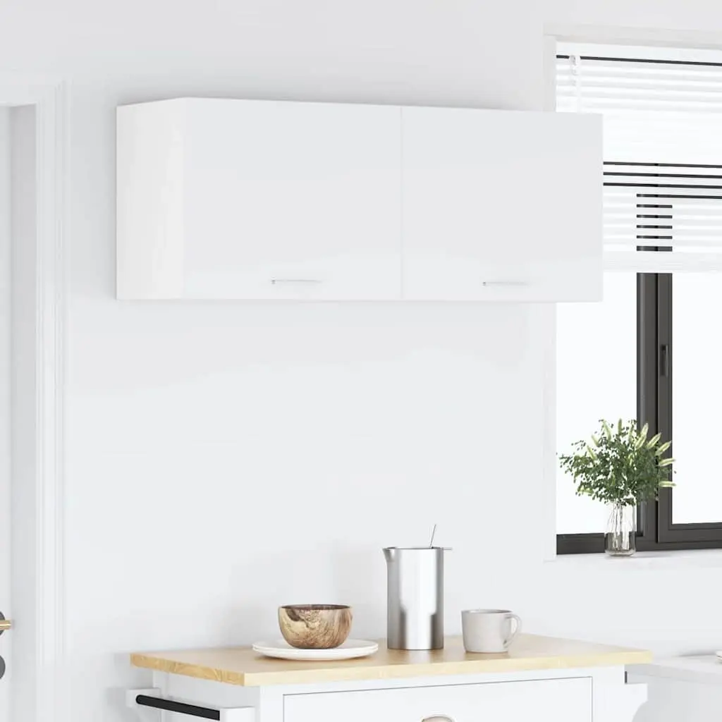 Hanging Kitchen Cabinet with Door White Engineered Wood 50 x 31 x 40 cm