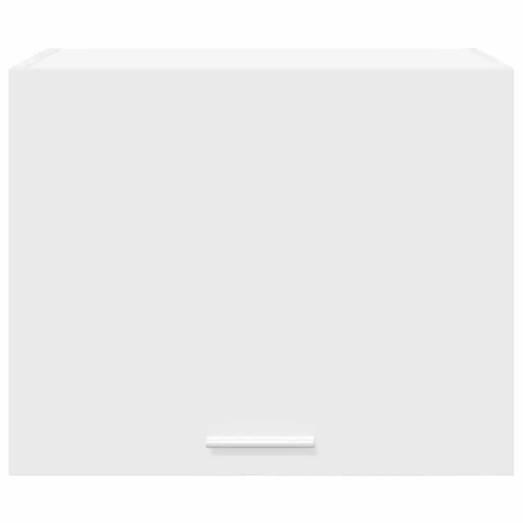 Hanging Kitchen Cabinet Modern White Engineered Wood Wall Mount 2 Pieces