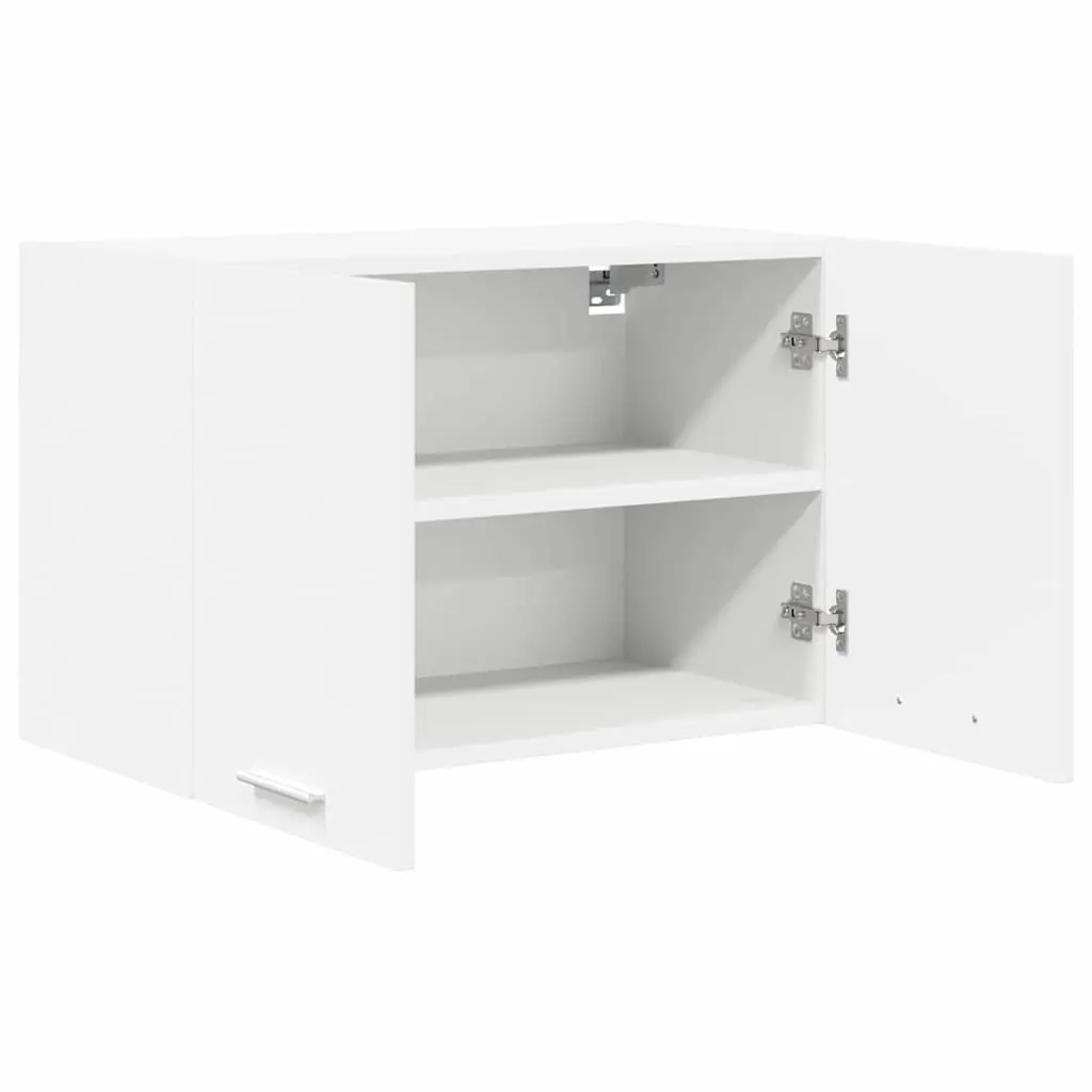 Hanging Kitchen Cabinet Modern White Storage Cupboard 60x31x40cm 2 Piece