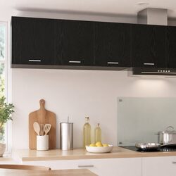 Organize Your Kitchen with a Friendly Black Oak Cabinet