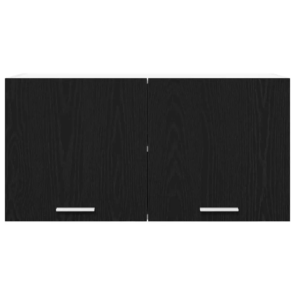 Hanging Kitchen Cabinet Black Oak Modern Storage 80 x 31 x 40 cm Engineered Wood