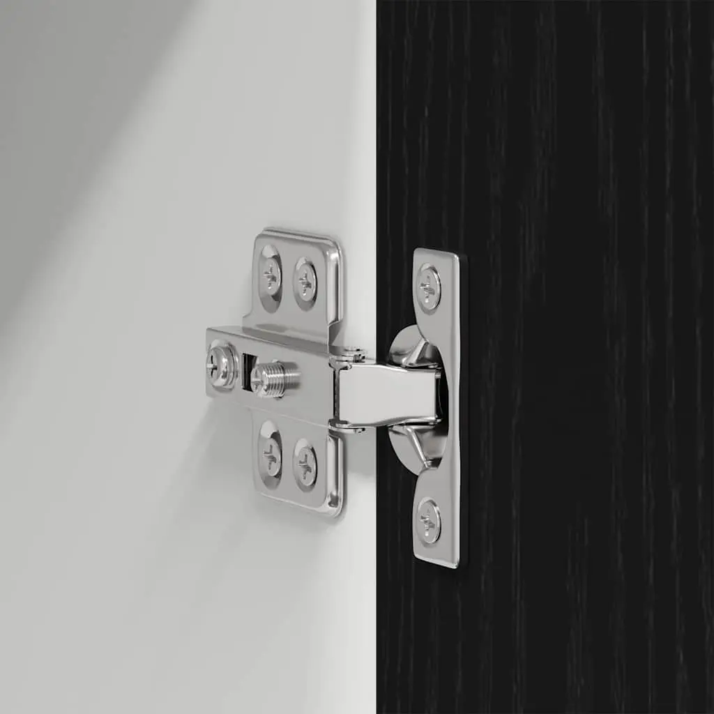 Hanging Kitchen Cabinet Black Oak Modern Storage 80 x 31 x 40 cm Engineered Wood