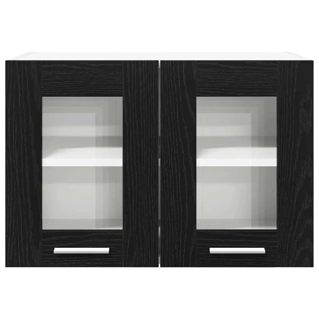 Hanging Cabinets in Black Oak Finish