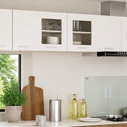 Friendly White Hanging Kitchen Cabinet for Easy Organization 80 x 31 x 40 cm