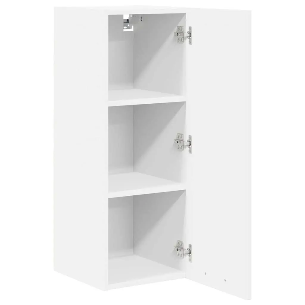 Hanging Cabinet Modern White Kitchen Storage Engineered Wood 30 x 31 x 80 cm 2 pcs