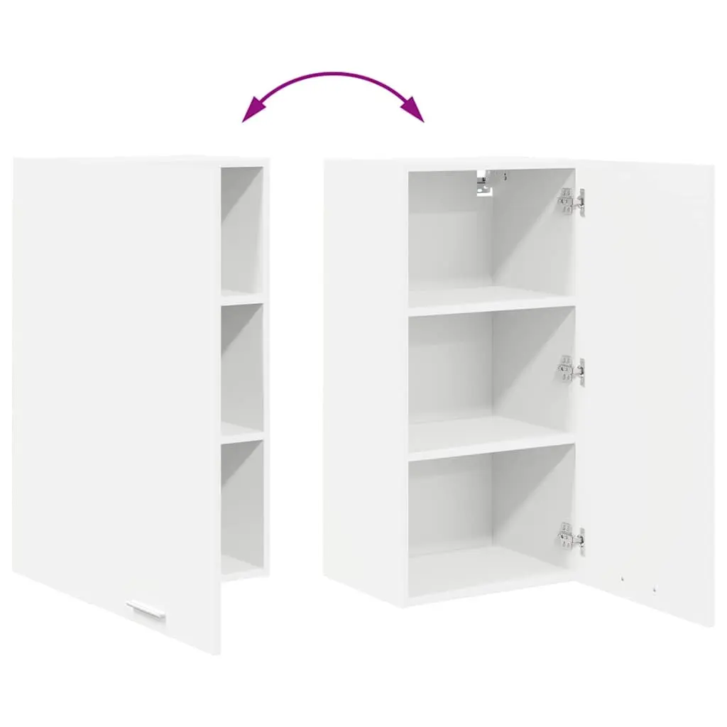 Hanging Kitchen Cabinet White Engineered Wood 40 x 31 x 80 cm