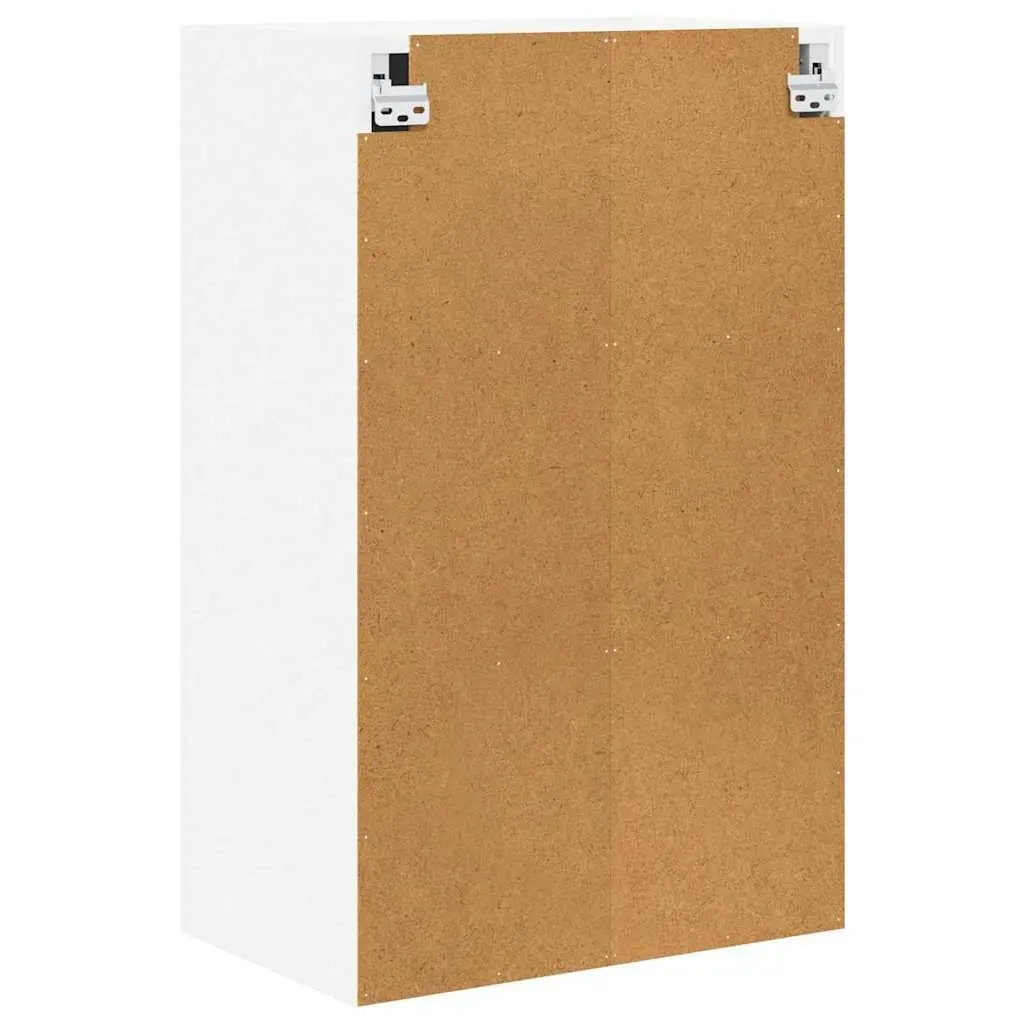 Hanging Kitchen Cabinet with Door White Storage Engineered Wood 50 x 31 x 80 cm