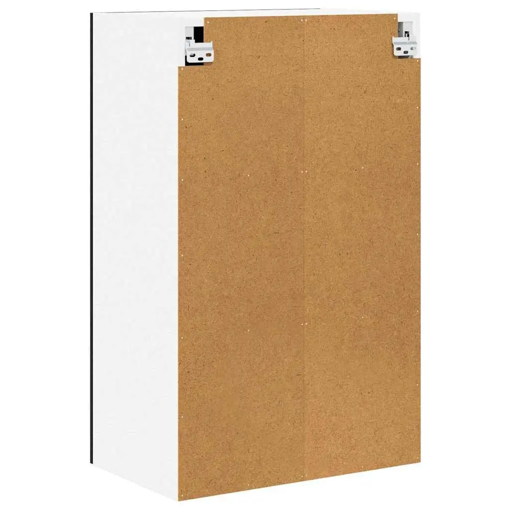 Kitchen Hanging Cabinet with Door Black Oak White Modern Storage 50x31x80cm