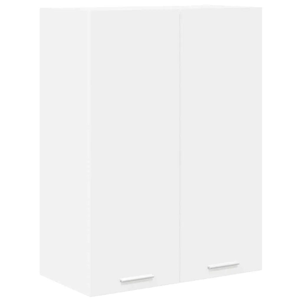 White Hanging Kitchen Cabinet with Door Storage Engineered Wood 60 x 31 x 80 cm