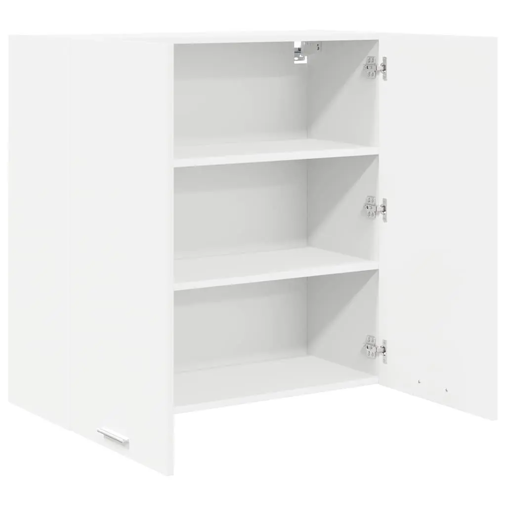 Hanging Kitchen Cabinet with Door White Storage Engineered Wood 80x31x80cm