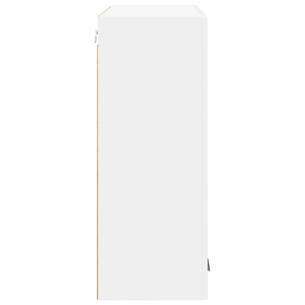 Hanging Kitchen Cabinet with Door White Storage Engineered Wood 80x31x80cm