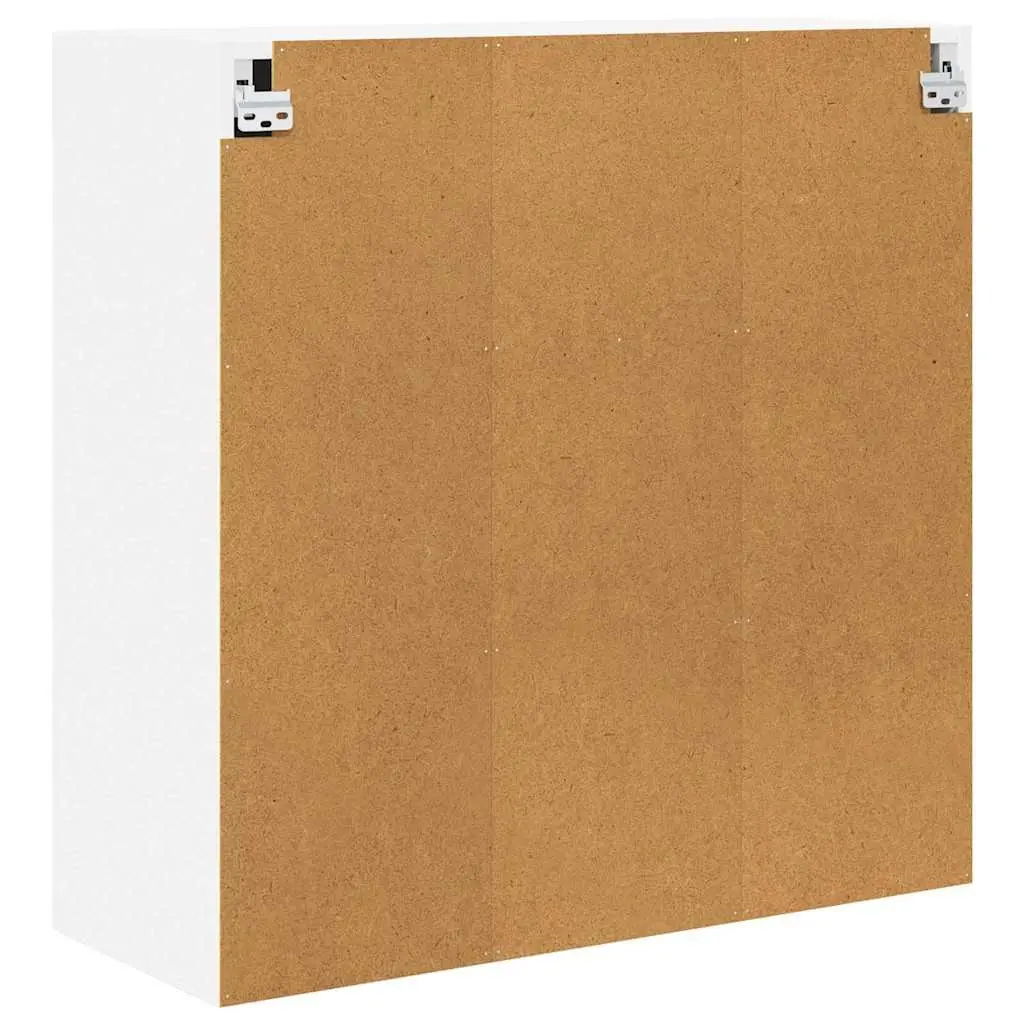 Hanging Kitchen Cabinet with Door White Storage Engineered Wood 80x31x80cm