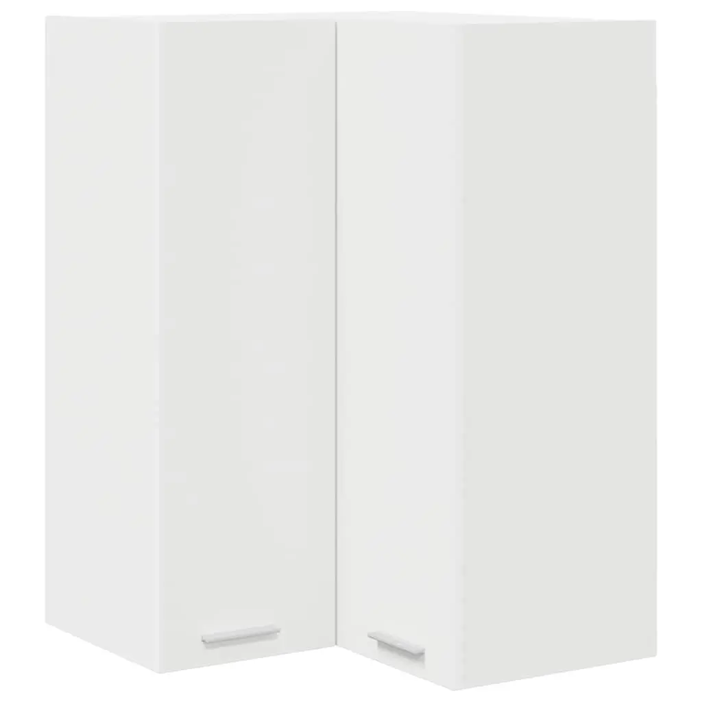 White Kitchen Hanging Cabinet Wall Mounted Storage Unit Modern Home Organiser