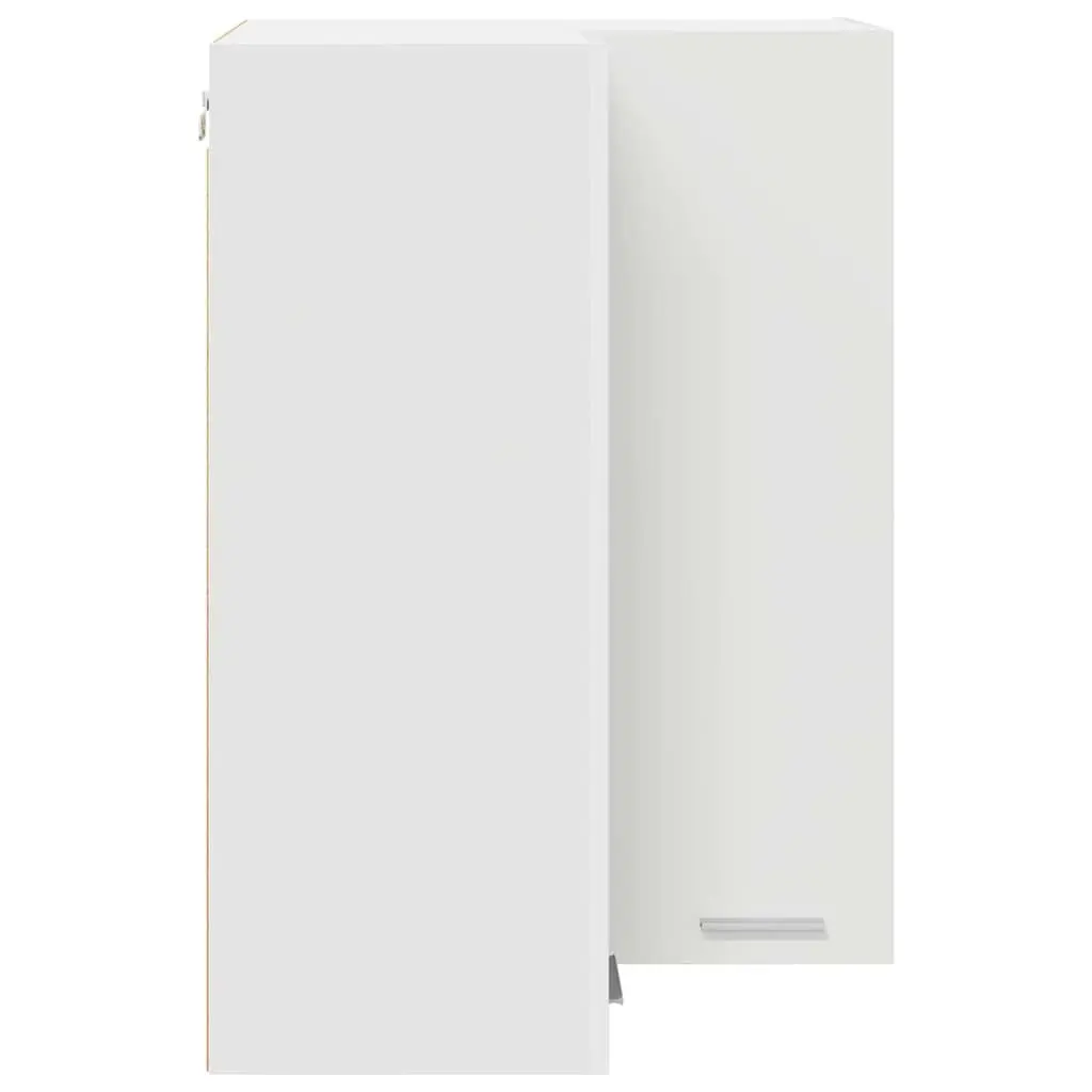 White Kitchen Hanging Cabinet Wall Mounted Storage Unit Modern Home Organiser