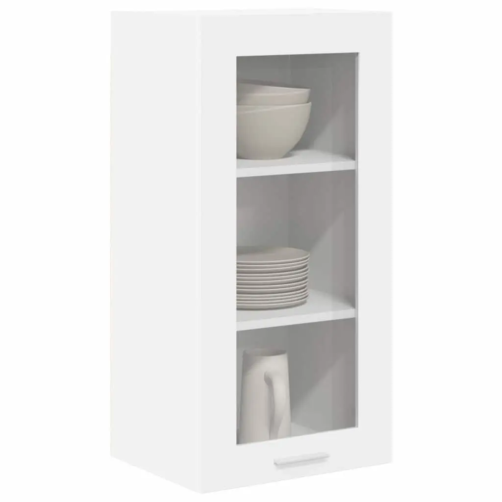 White Hanging Kitchen Cabinet