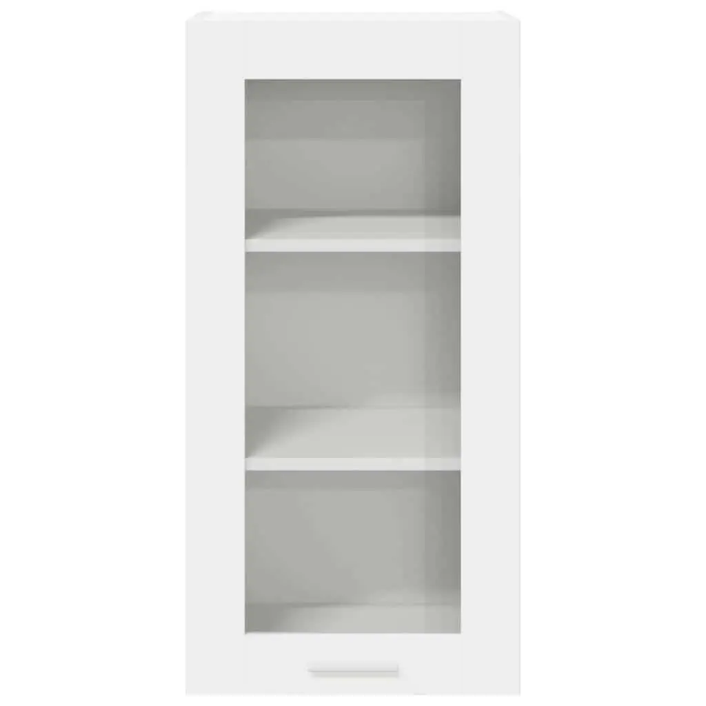 White Hanging Kitchen Cabinets