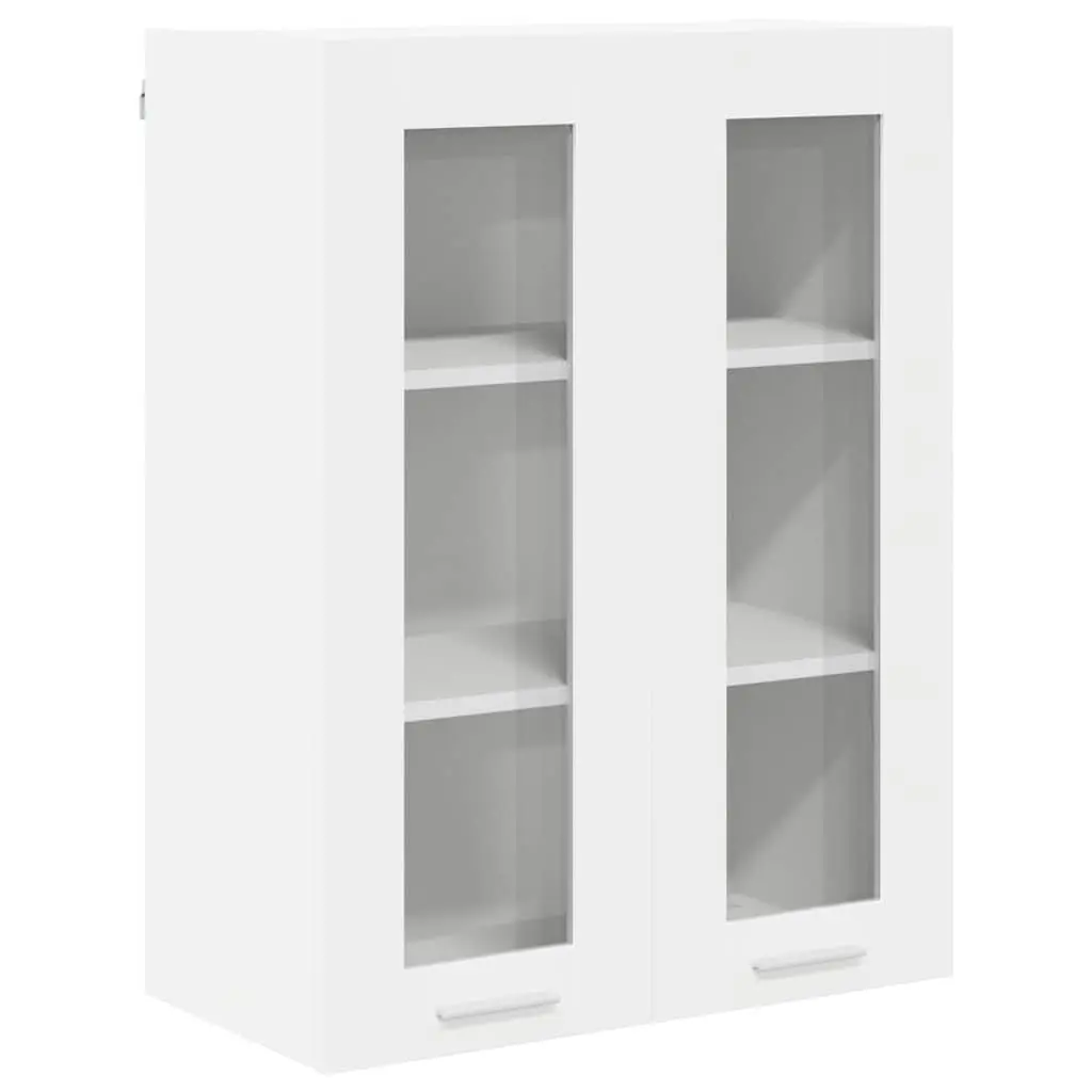 Storage Hanging Cabinet with Door Engineered Wood White 60 x 31 x 80 cm