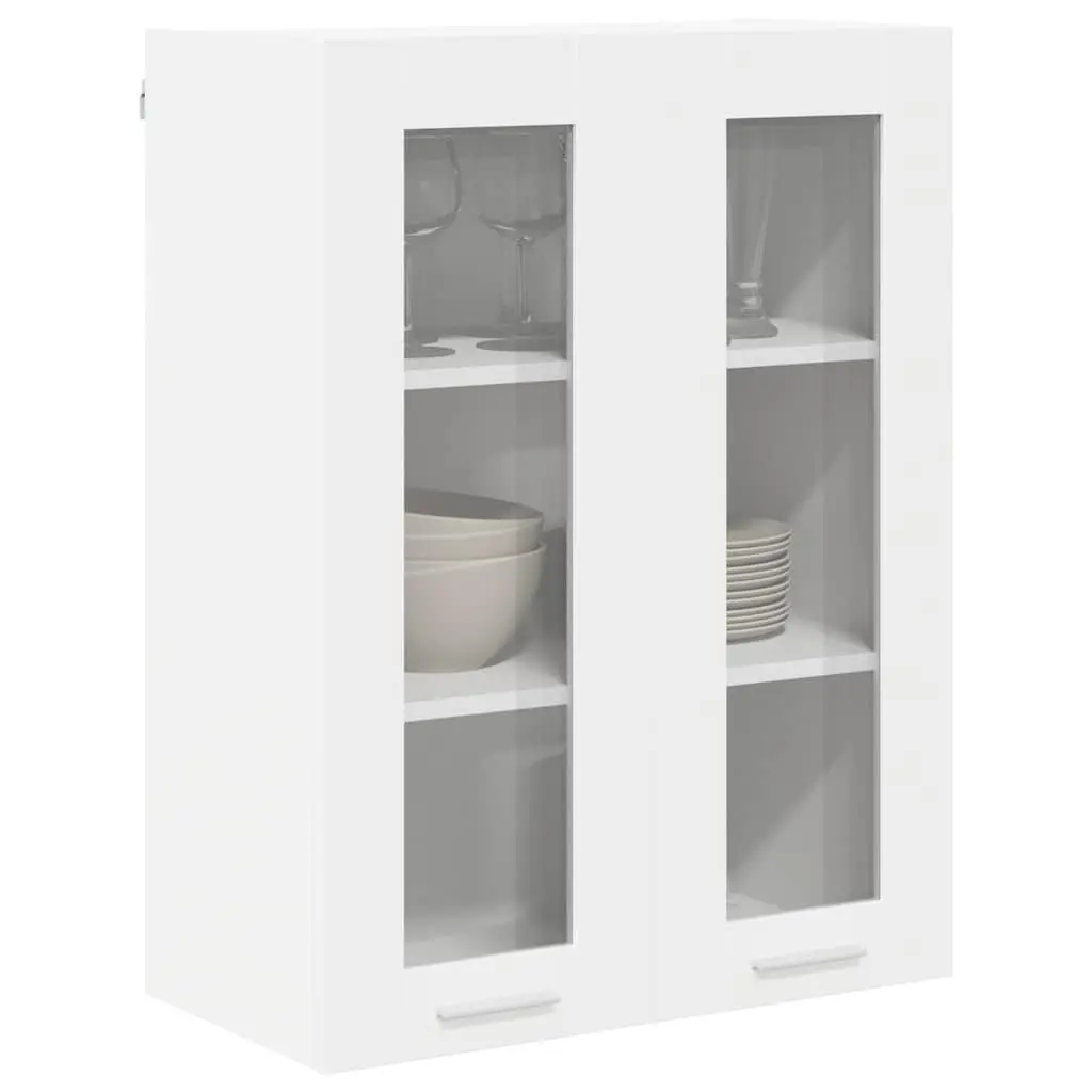Storage Hanging Cabinet with Door Engineered Wood White 60 x 31 x 80 cm