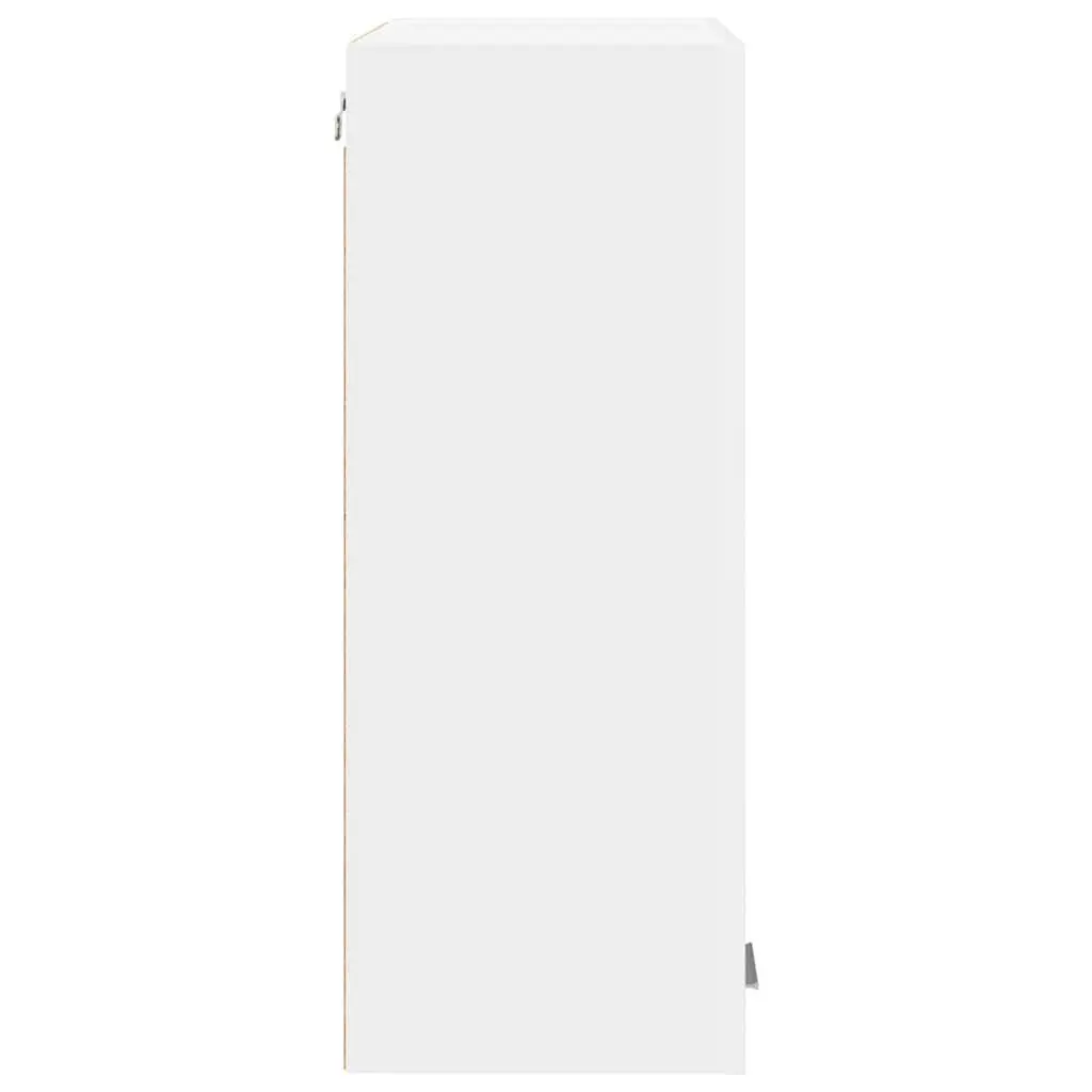 Storage Hanging Cabinet with Door Engineered Wood White 60 x 31 x 80 cm