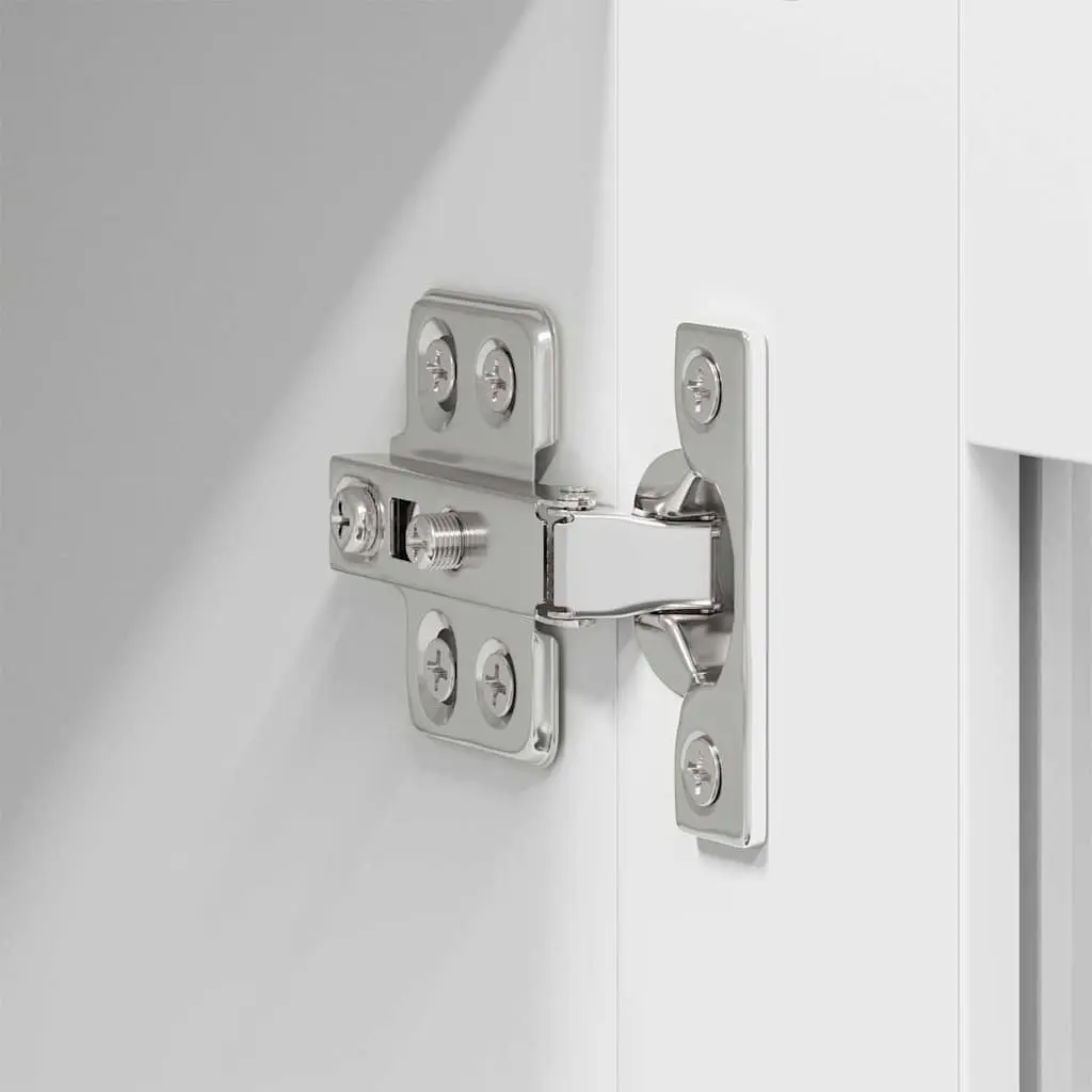 Storage Hanging Cabinet with Door Engineered Wood White 60 x 31 x 80 cm