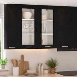 Your New Black Oak Kitchen Cabinet for Smart Organization
