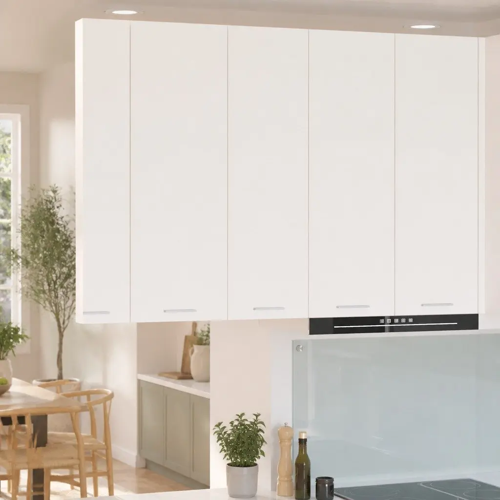 Hanging Kitchen Cabinet Modern White Engineered Wood 30 x 31 x 100 cm