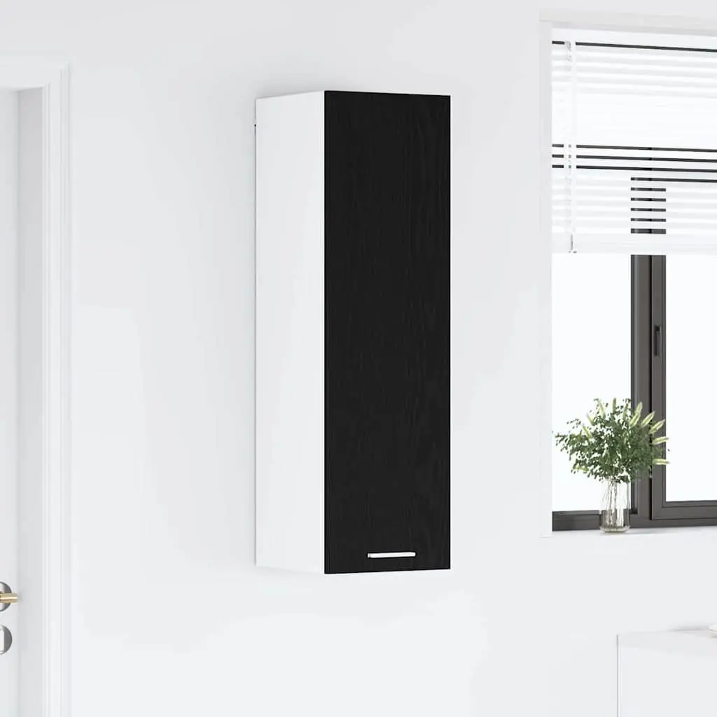 Hanging Kitchen Cabinet Modern Black Oak 30 x 31 x 100 cm