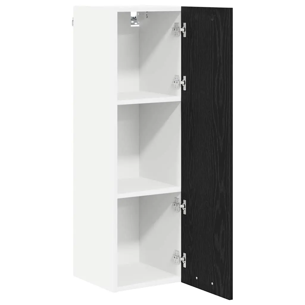 Hanging Kitchen Cabinet Modern Black Oak 30 x 31 x 100 cm