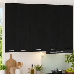 Your Kitchen Needs This Black Oak Hanging Cabinet