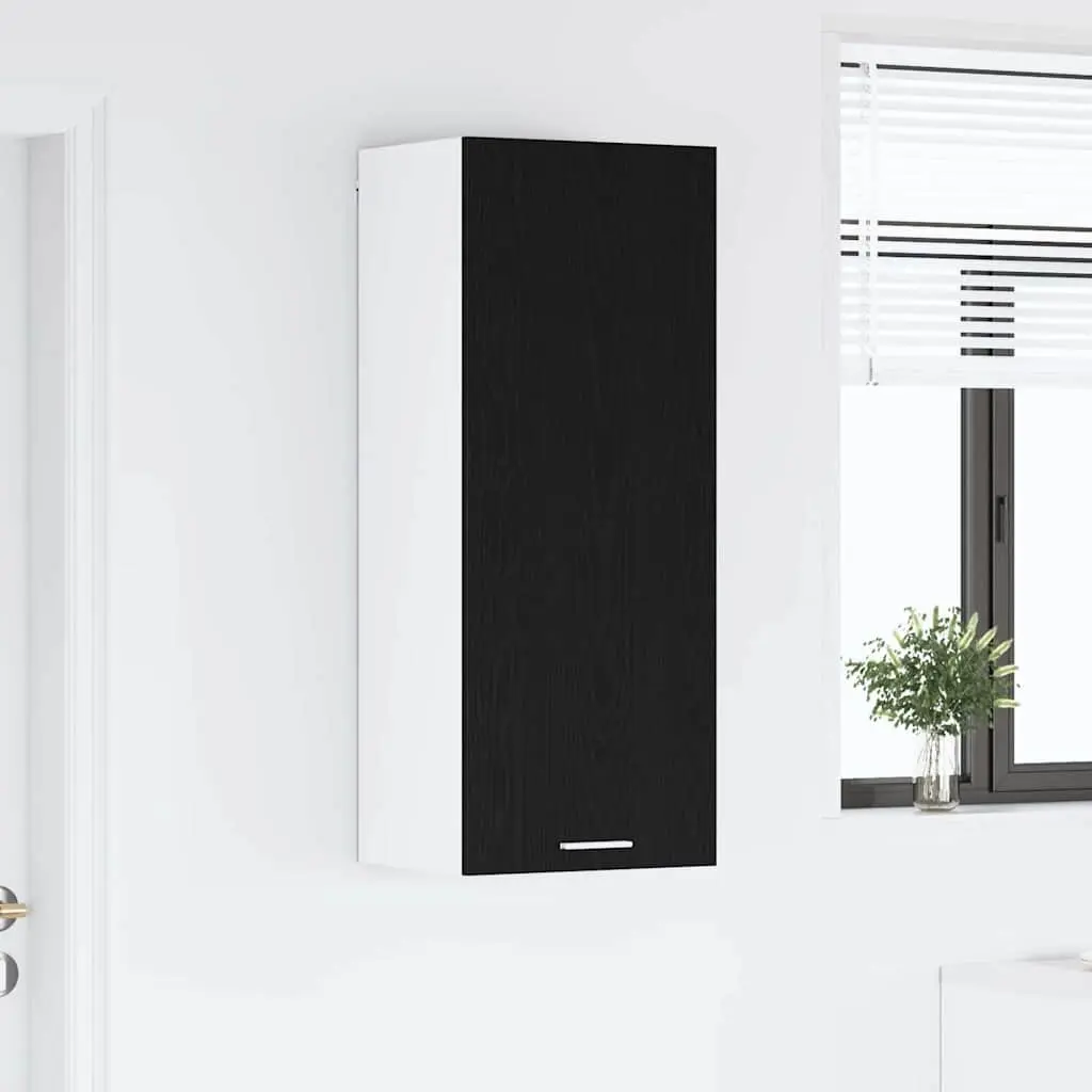 Hanging Kitchen Cabinet Black Oak Engineered Wood 40 x 31 x 100 cm