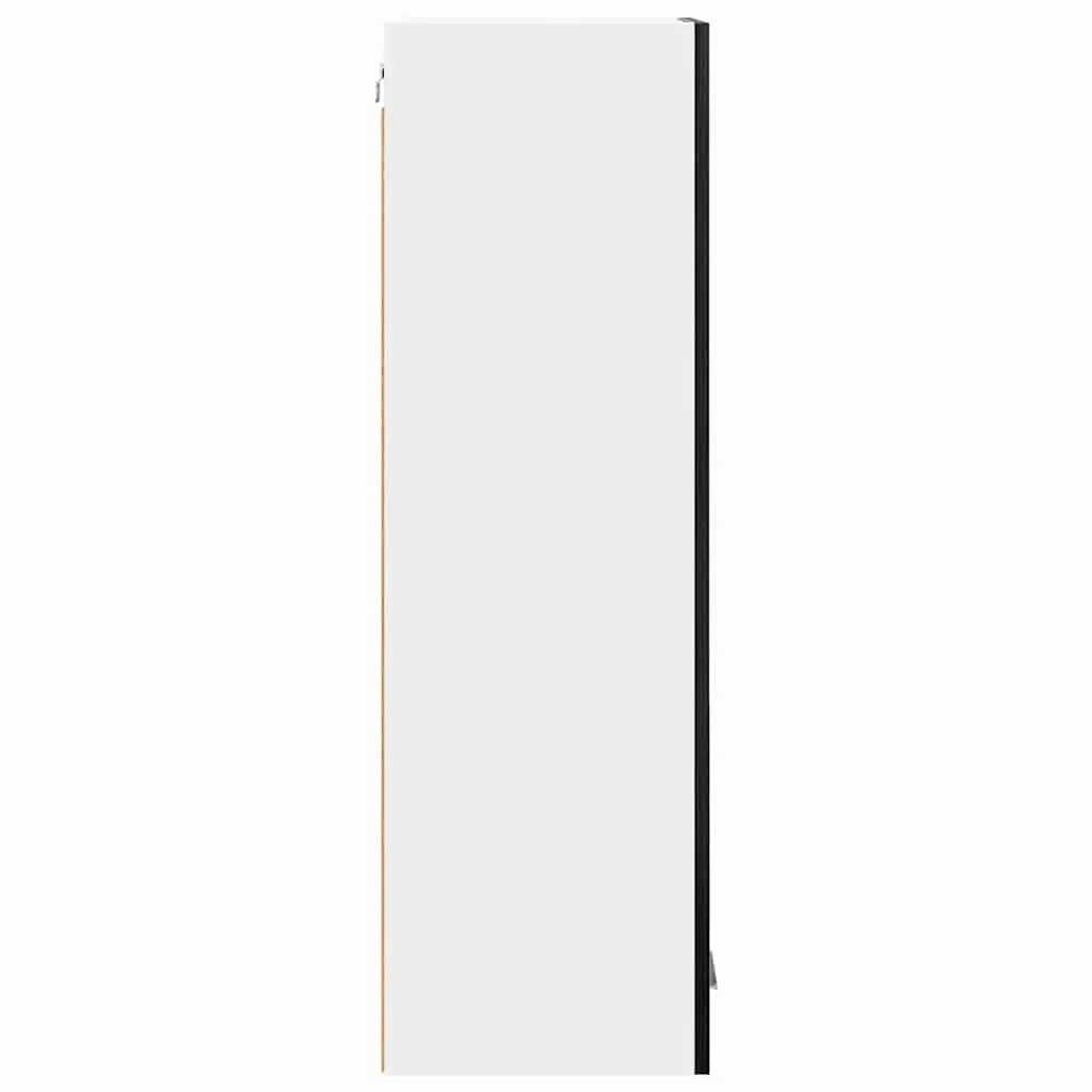Hanging Kitchen Cabinet Black Oak Engineered Wood 40 x 31 x 100 cm