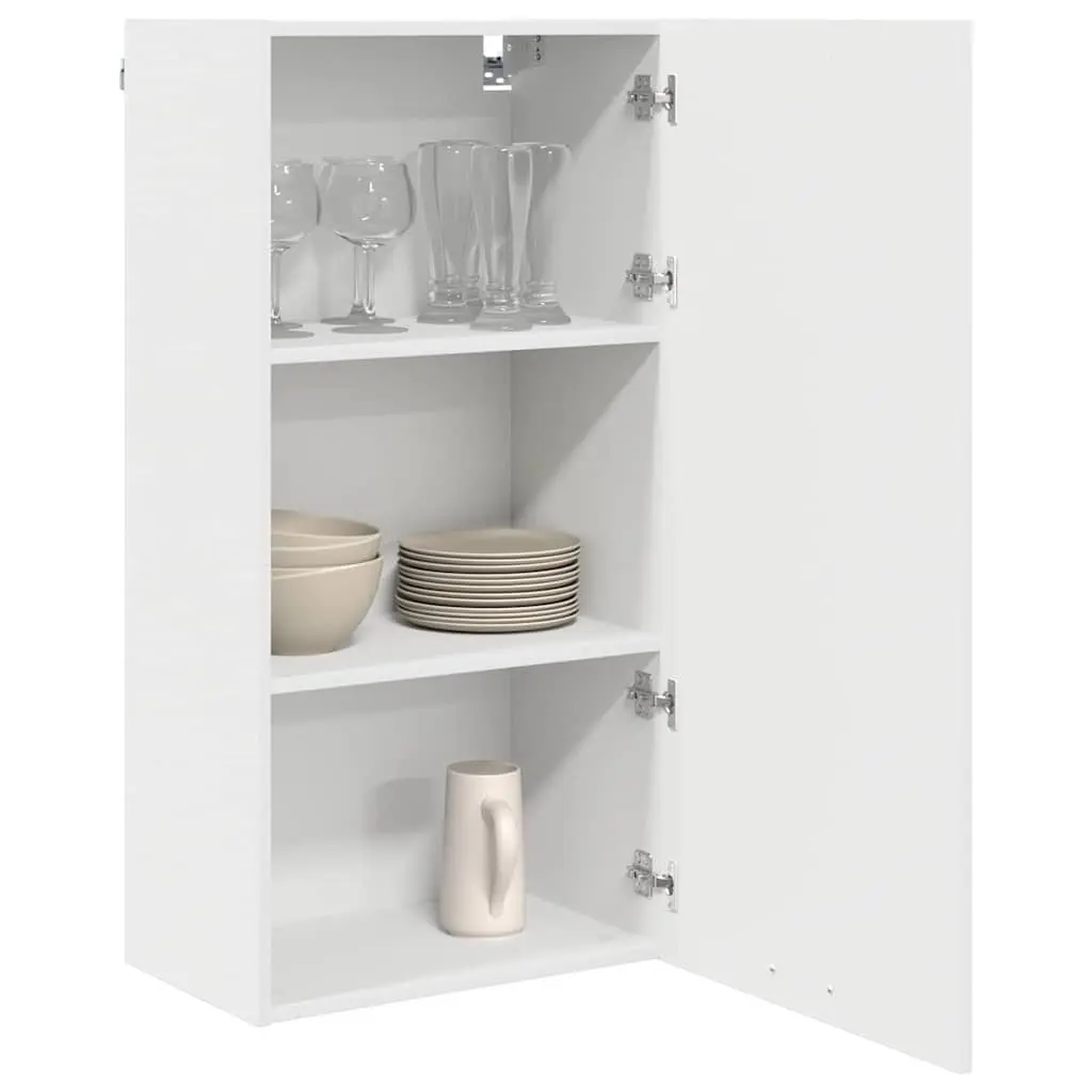 Hanging Kitchen Cabinet Modern White Engineered Wood 50x31x100cm