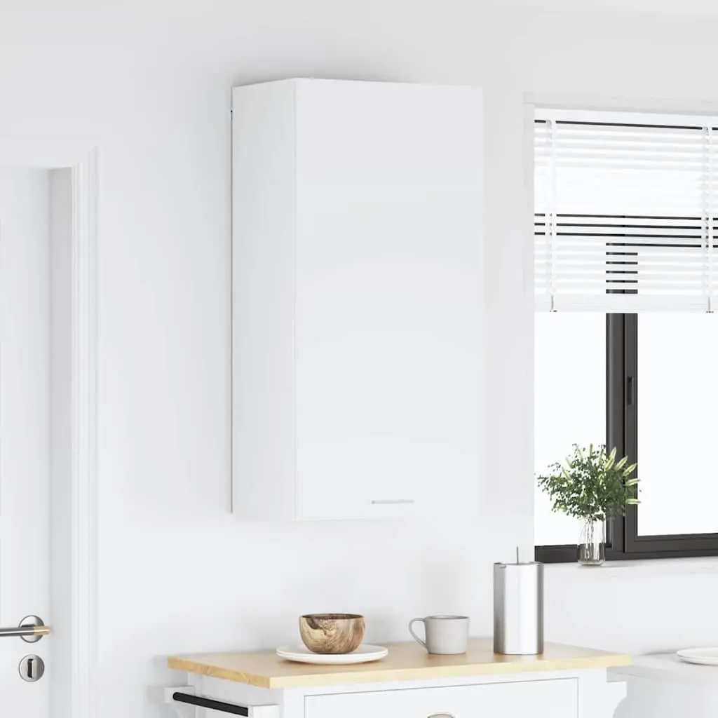 Hanging Kitchen Cabinet Modern White Engineered Wood 50x31x100cm