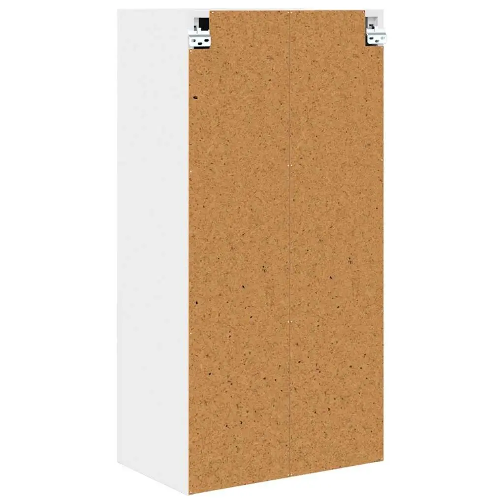 Hanging Kitchen Cabinet Modern White Engineered Wood 50x31x100cm