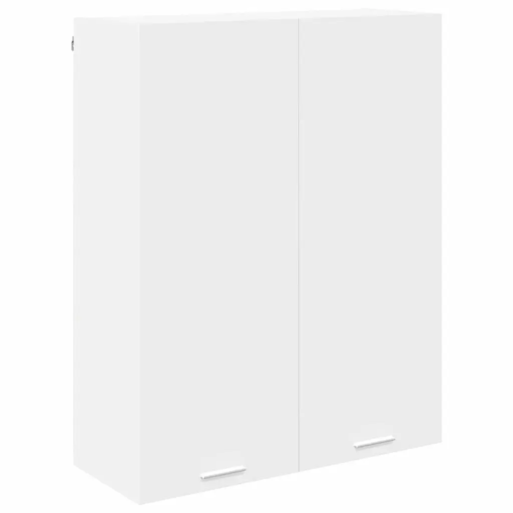 Hanging Kitchen Cabinet Modern White Engineered Wood 80x31x100cm