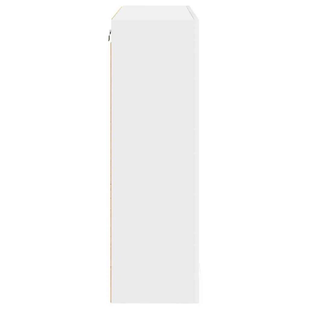 Hanging Kitchen Cabinet Modern White Engineered Wood 80x31x100cm