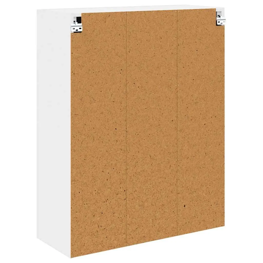 Hanging Kitchen Cabinet Modern White Engineered Wood 80x31x100cm