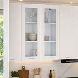 Friendly White Hanging Kitchen Cabinet for Your Home