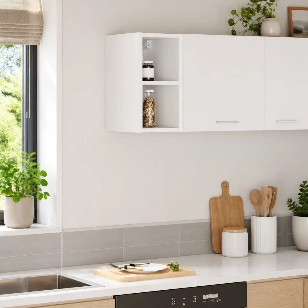 Hanging Kitchen Cabinet in White