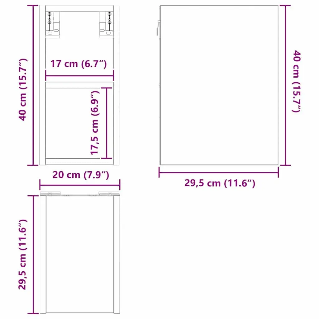 Hanging Kitchen Cabinet in White