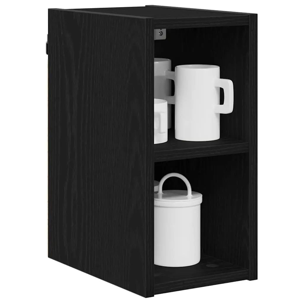 Hanging Kitchen Cabinet Modern Black Oak Engineered Wood 20x29.5x40cm