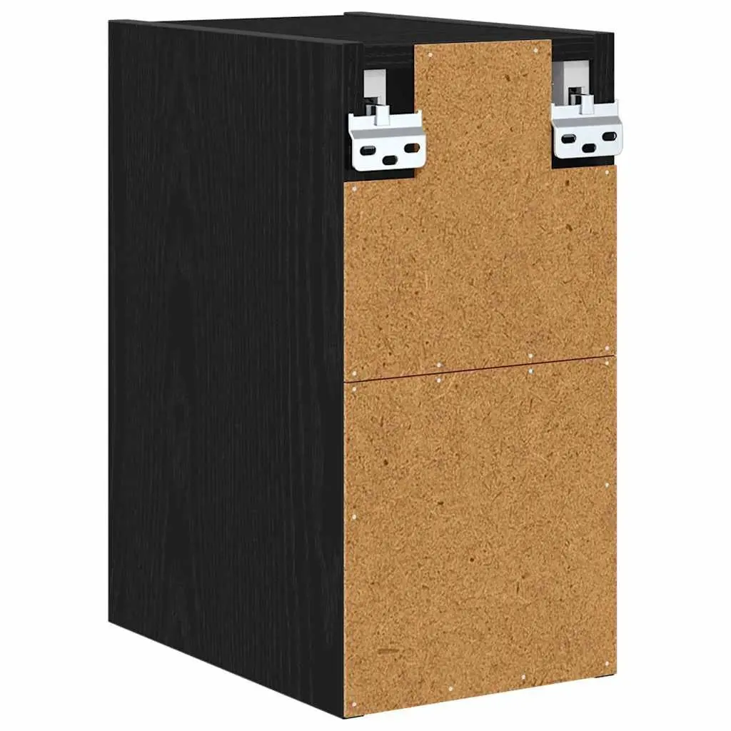 Hanging Kitchen Cabinet Modern Black Oak Engineered Wood 20x29.5x40cm