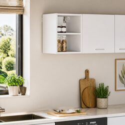 Sleek White Kitchen Cabinet for Modern Homes, 30 x 29.5 x 40 cm