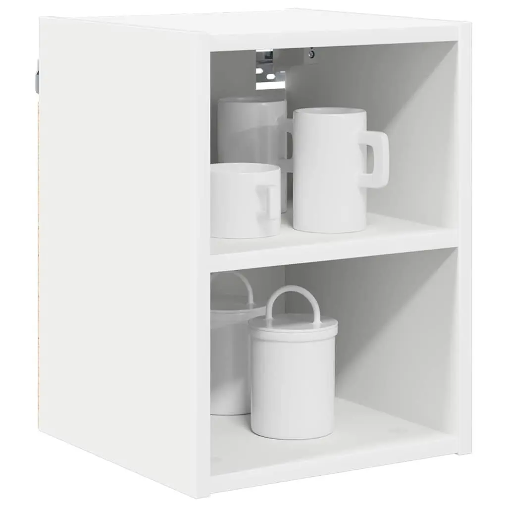 Hanging Kitchen Cabinet Modern White Engineered Wood 30 x 29.5 x 40 cm
