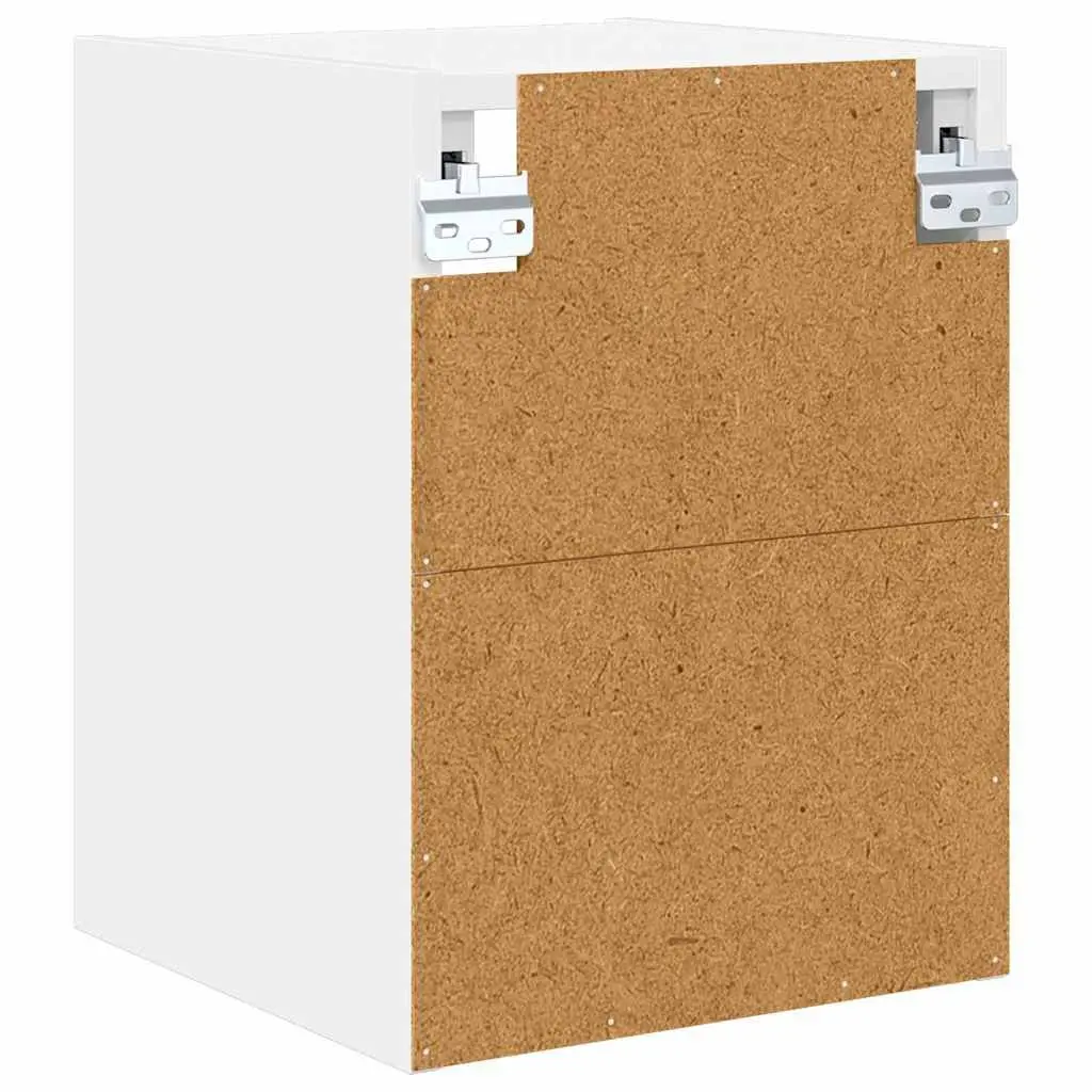 Hanging Kitchen Cabinet Modern White Engineered Wood 30 x 29.5 x 40 cm