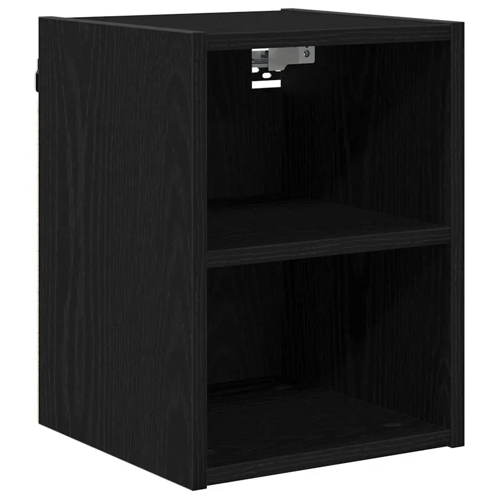 Hanging Kitchen Cabinet Modern Black Oak Engineered Wood 30 x 29.5 x 40 cm