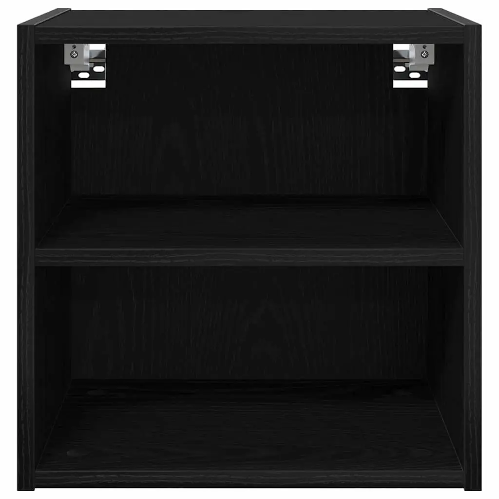 Hanging Kitchen Cabinet Modern Storage Black Oak Engineered Wood 40x29.5x40cm