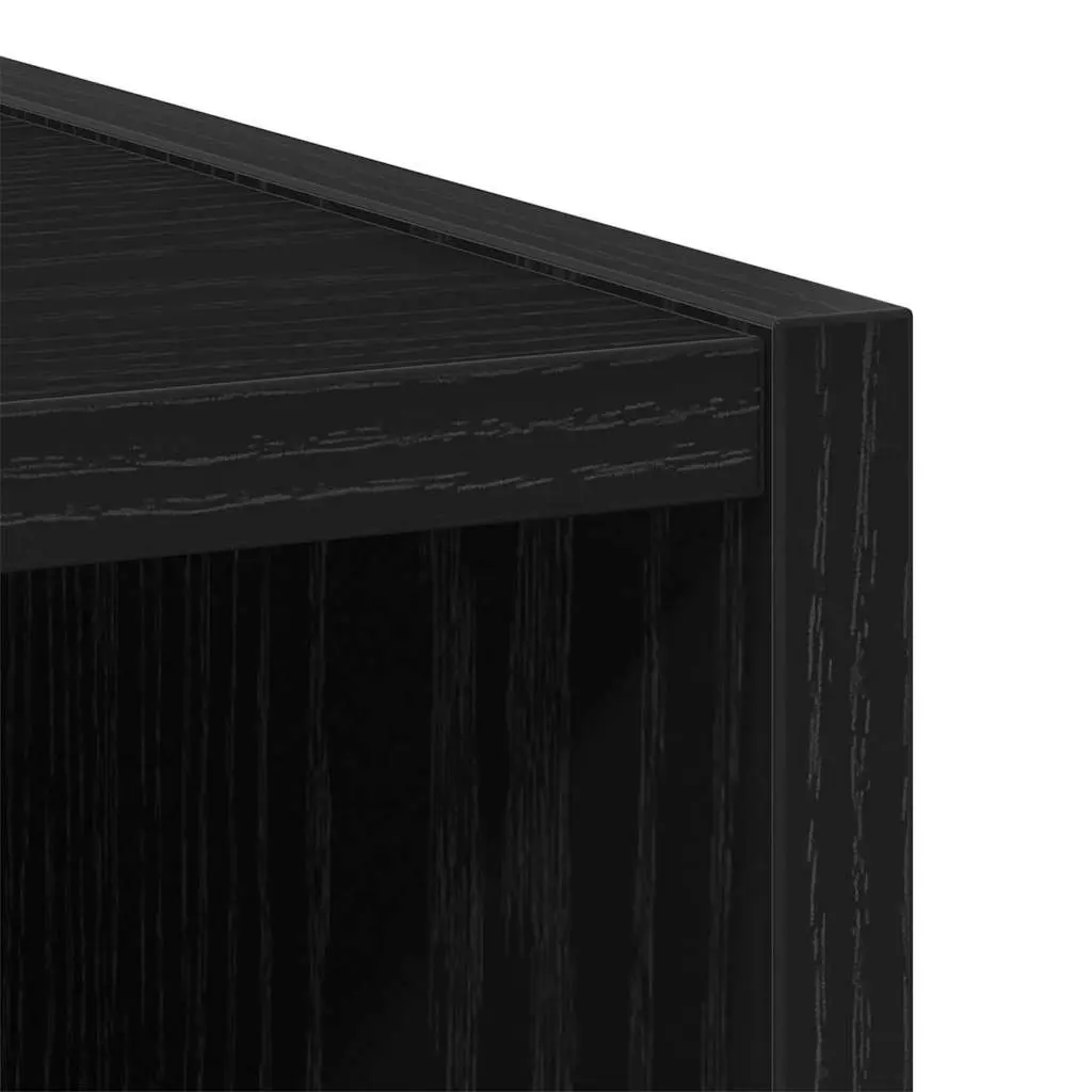 Hanging Kitchen Cabinet Modern Storage Black Oak Engineered Wood 40x29.5x40cm